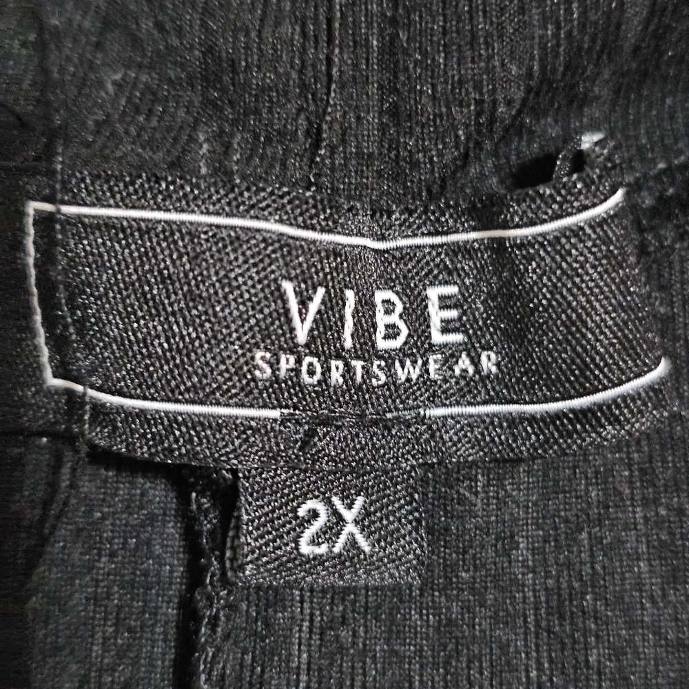 Vibe Sportswear Tshirt Dress Short Sleeve Pullon Black Above Knee Womens 2X - Picture 6 of 11